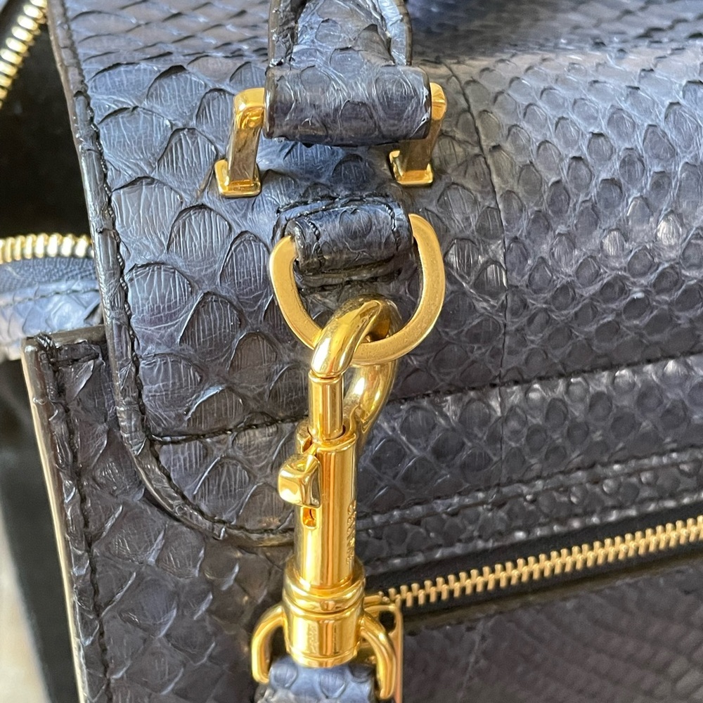 CÉLINE Python Trapeze Bag - Picture 5 of 8